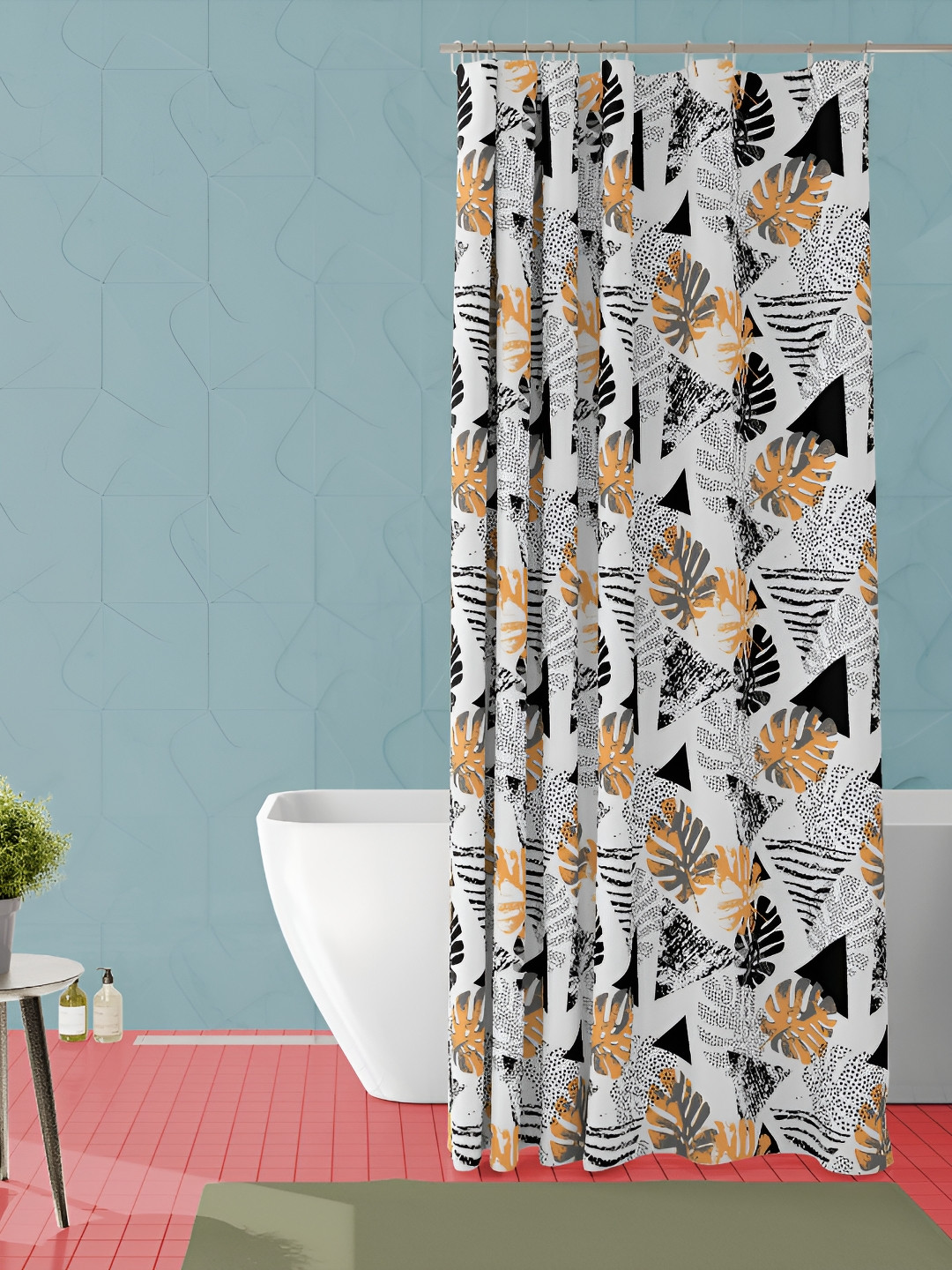 

ArtzFolio Single Piece Waterproof Polyester Shower Curtain, Multi