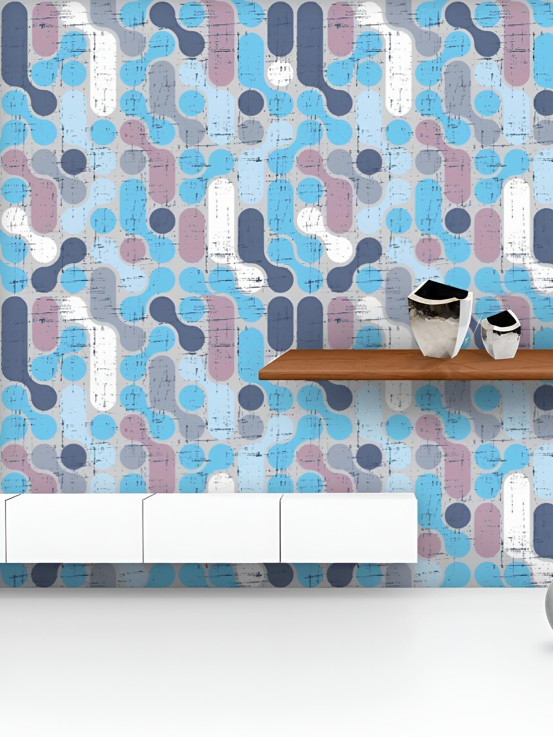 

ArtzFolio Printed UV-Resistant Anti-Bacterial Retro Style D4Peel & Stick Wallpaper, Multi