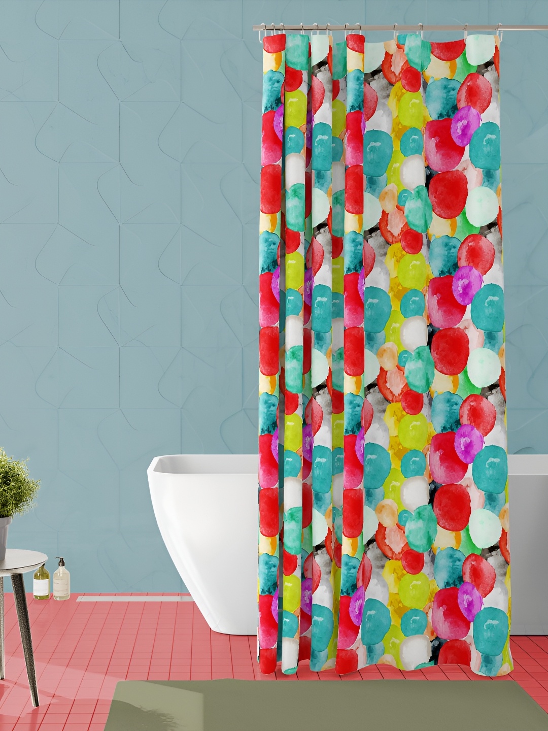 

ArtzFolio Single Piece Waterproof Polyester Shower Curtain, Multi