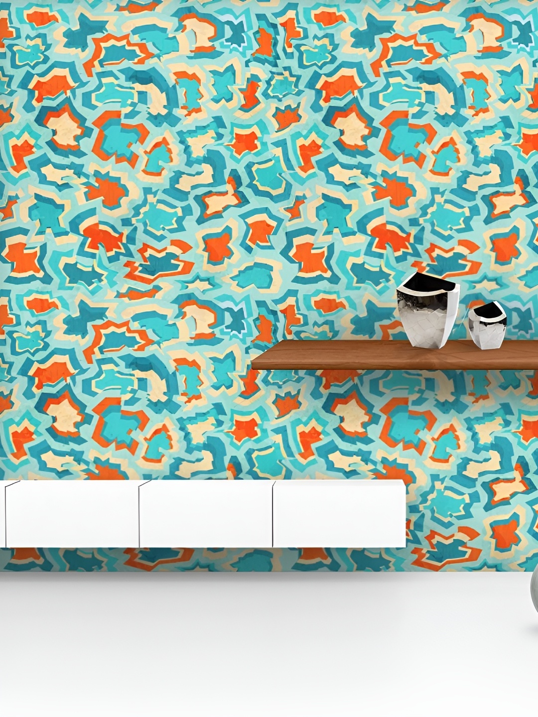 

ArtzFolio Printed UV-Resistant Anti-Bacterial Cut PiecePeel & Stick Wallpaper, Multi