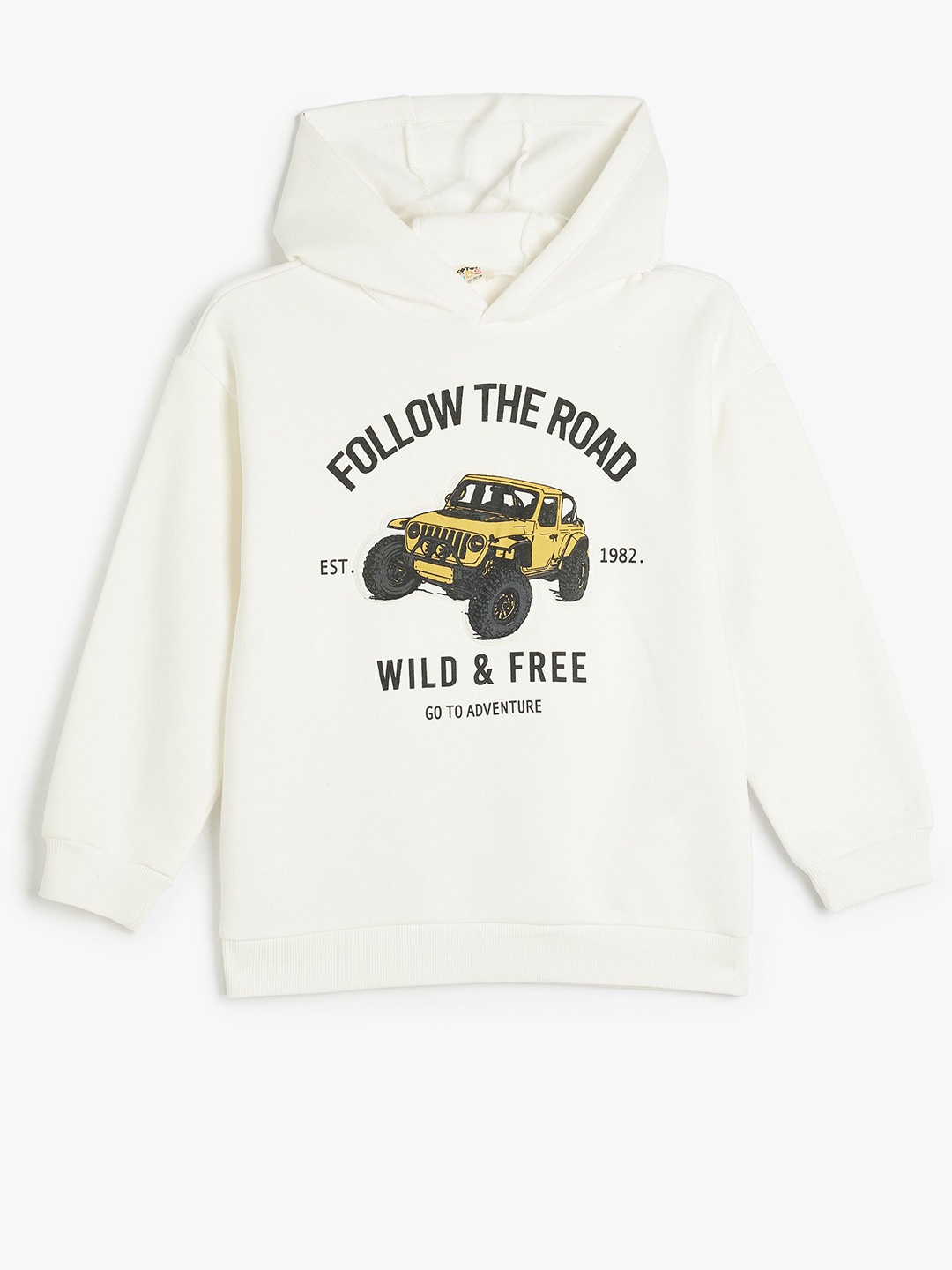 

Koton Boys Cotton Graphic Printed Sweatshirt, Beige
