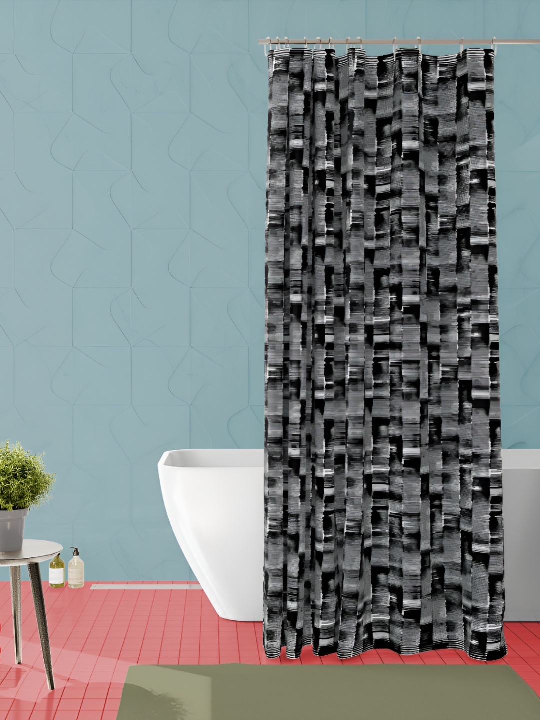 

ArtzFolio Single Piece Waterproof Polyester Shower Curtain, Multi