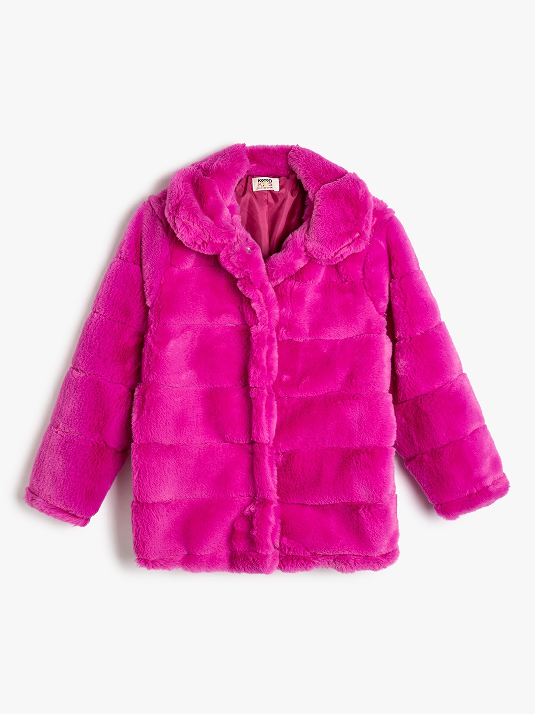 

Koton Girls Checked Tailored Jacket, Fuchsia