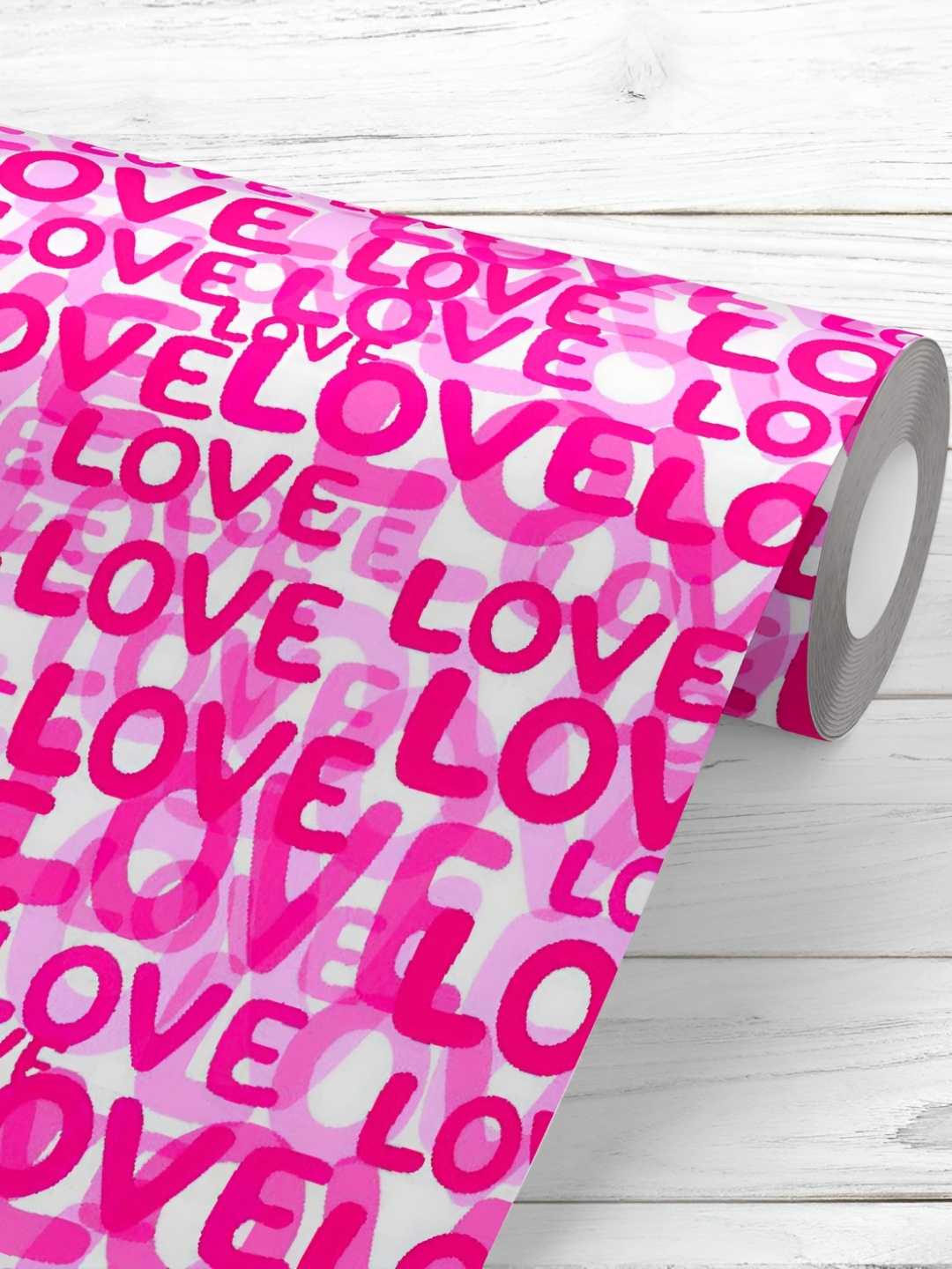 

ArtzFolio Printed UV-Resistant Anti-Bacterial Love Word Pattern Peel & Stick Wallpaper, Multi
