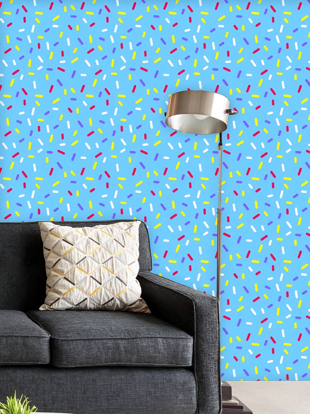 

ArtzFolio Printed UV-Resistant Anti-Bacterial Blue Abstract Glaze Peel & Stick Wallpaper, Multi