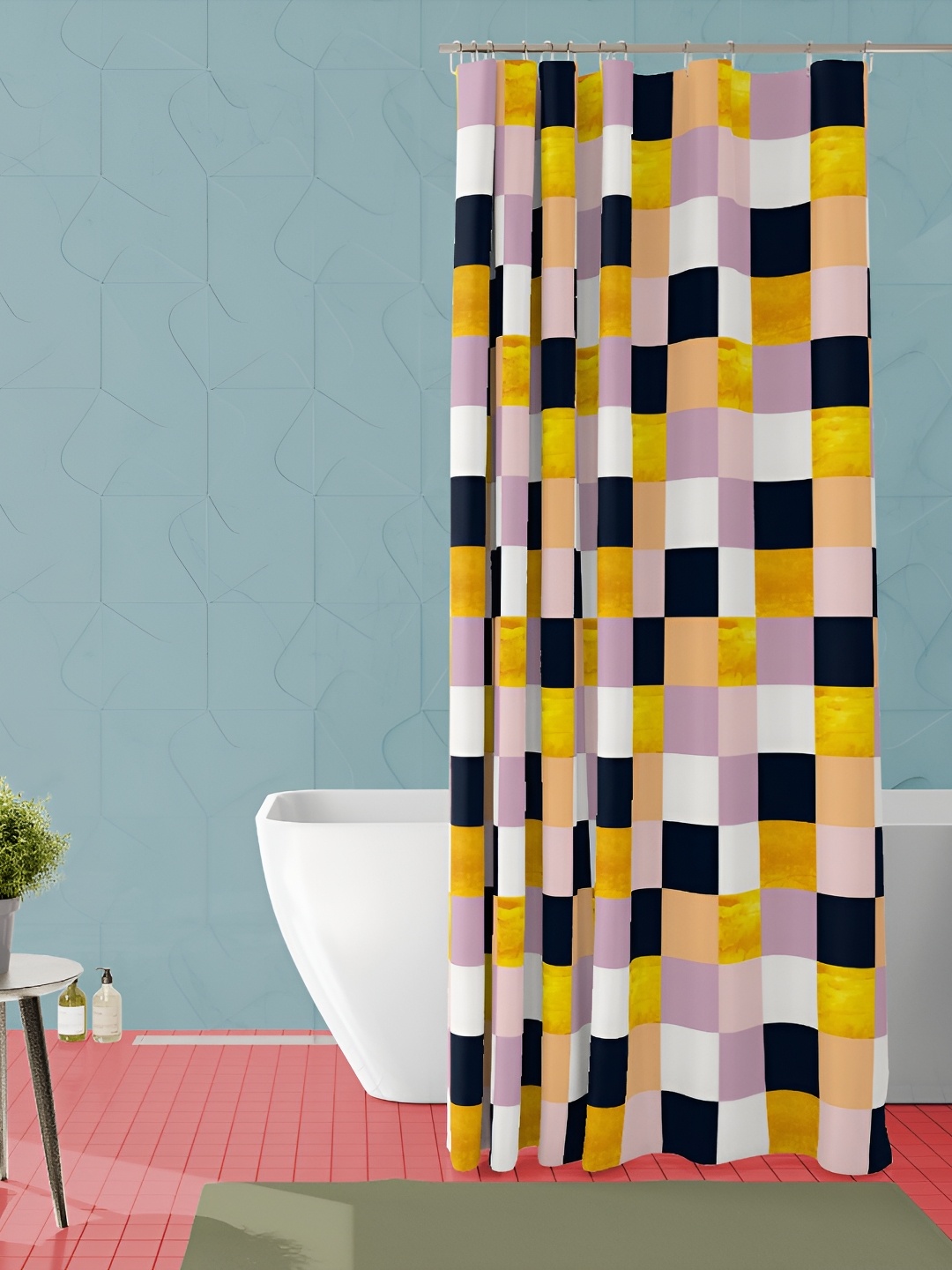 

ArtzFolio Single Piece Waterproof Polyester Shower Curtain, Multi