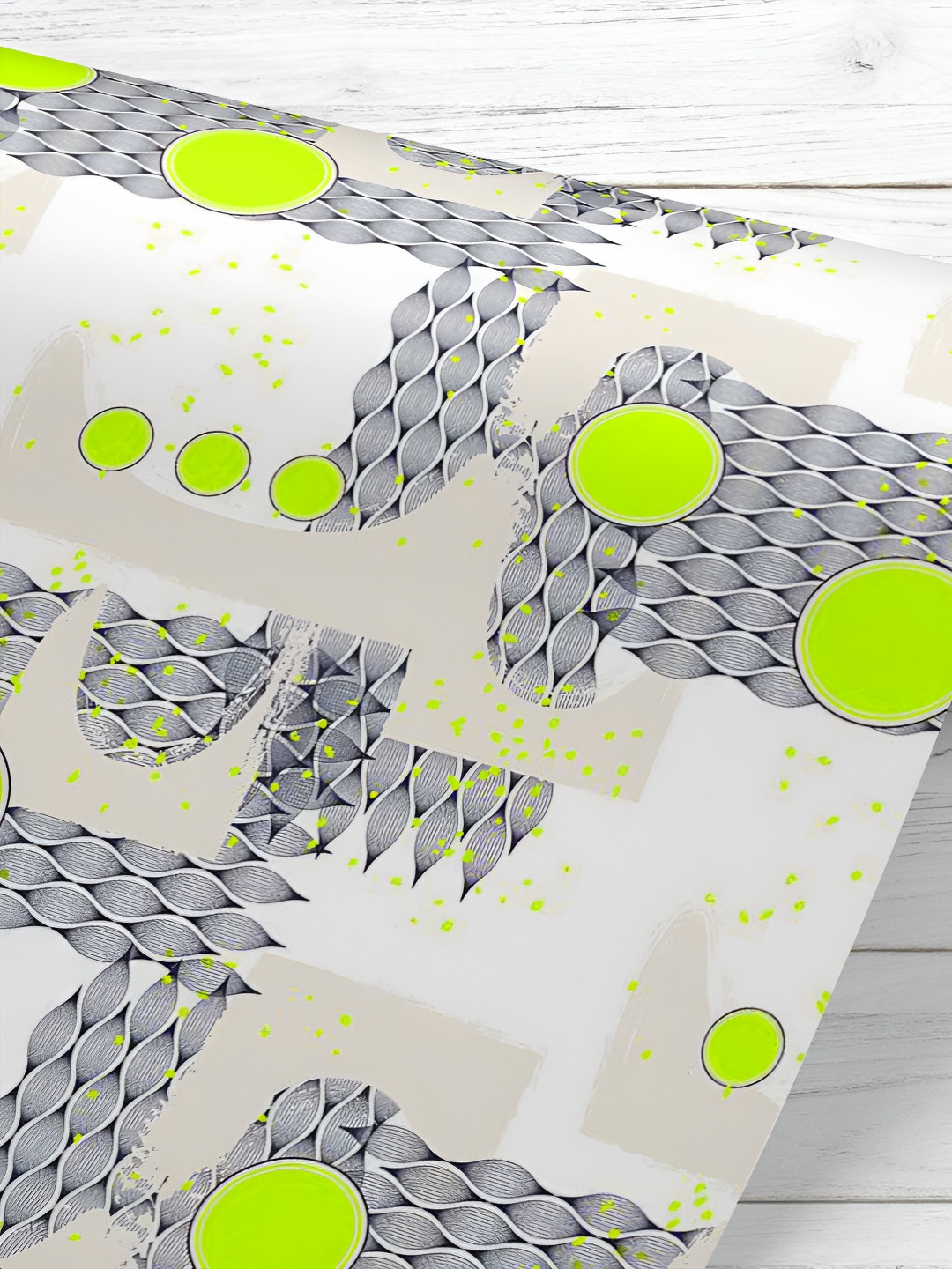 

ArtzFolio Printed UV-Resistant Anti-Bacterial Geometric Abstract Art Peel & Stick Wallpaper, Multi