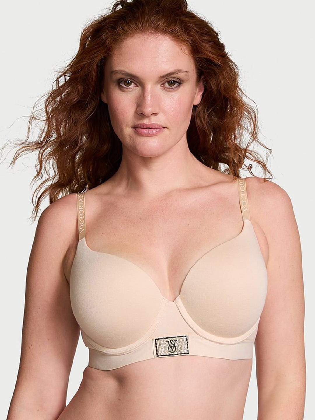 

Victoria's Secret Half Coverage Underwired Heavily Padded Push-Up Bra, Beige