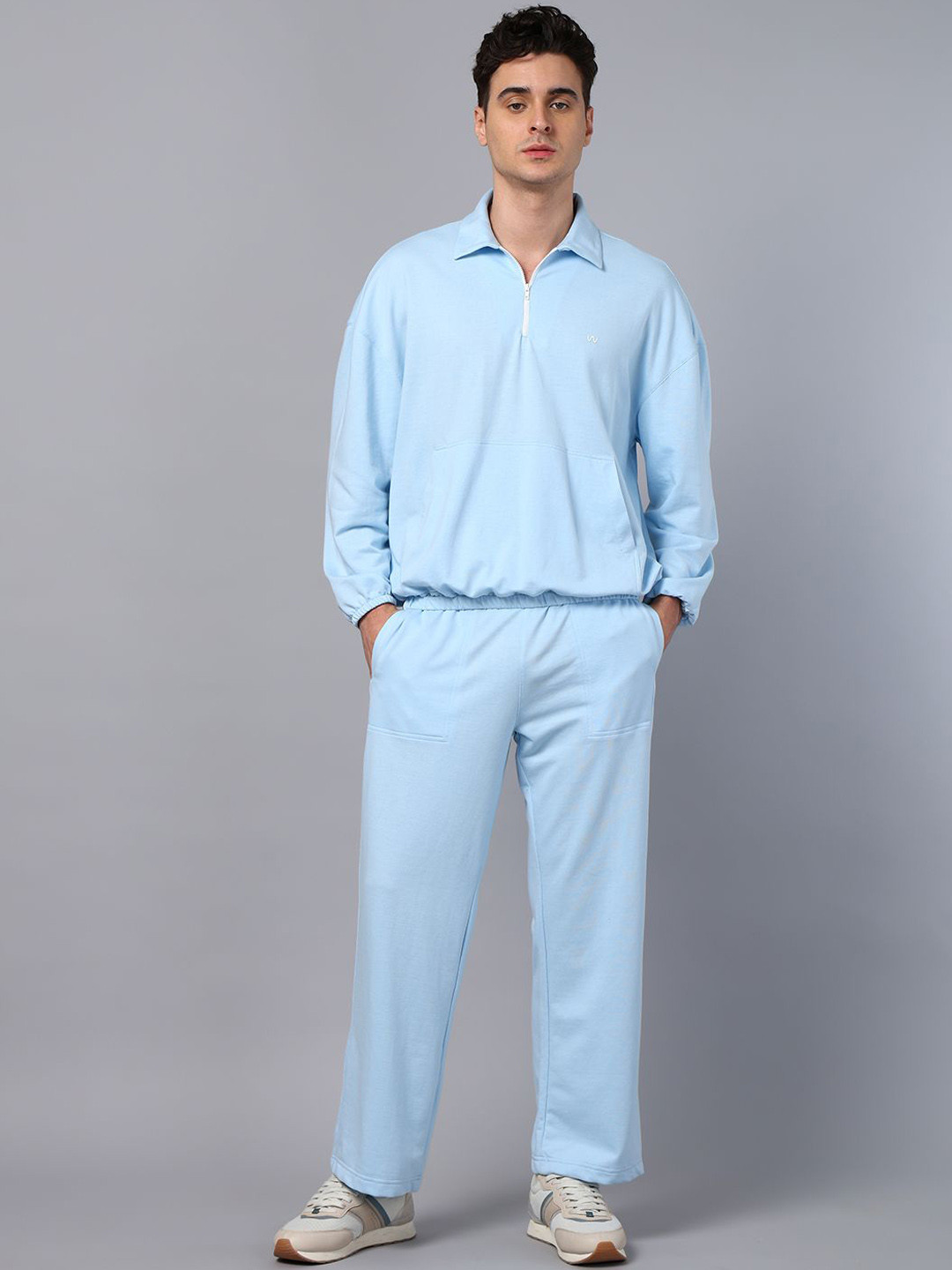 

Slowave Shirt Collar T-Shirt & Trouser, Blue