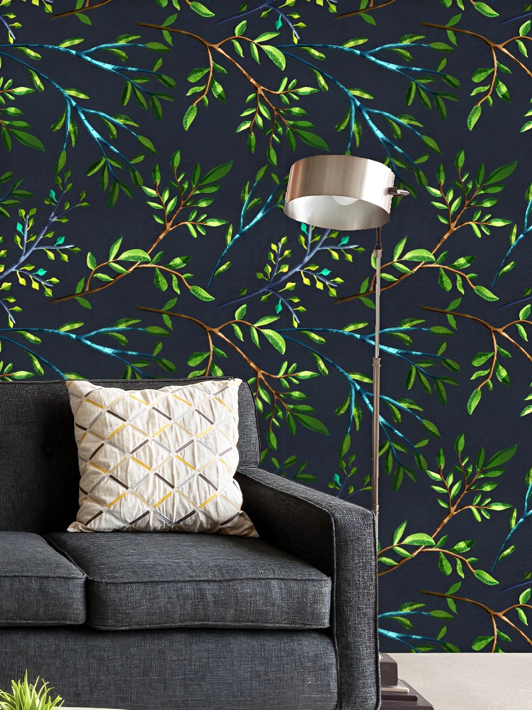 

ArtzFolio Printed UV-Resistant Anti-Bacterial Floral Botanical Pattern Peel & Stick Wallpaper, Multi