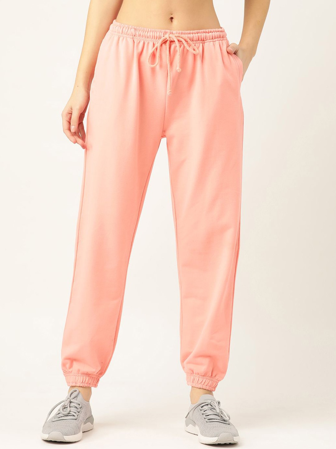 

Laabha Women Dry Fit Sports Joggers, Pink