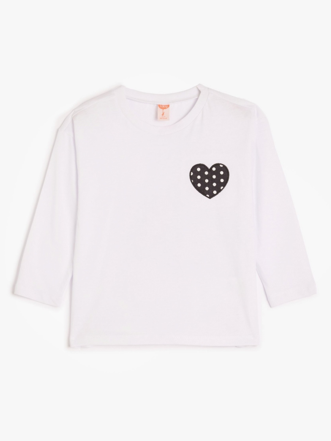 

Koton Girls Graphic Printed Round Neck Cotton T-shirt, White