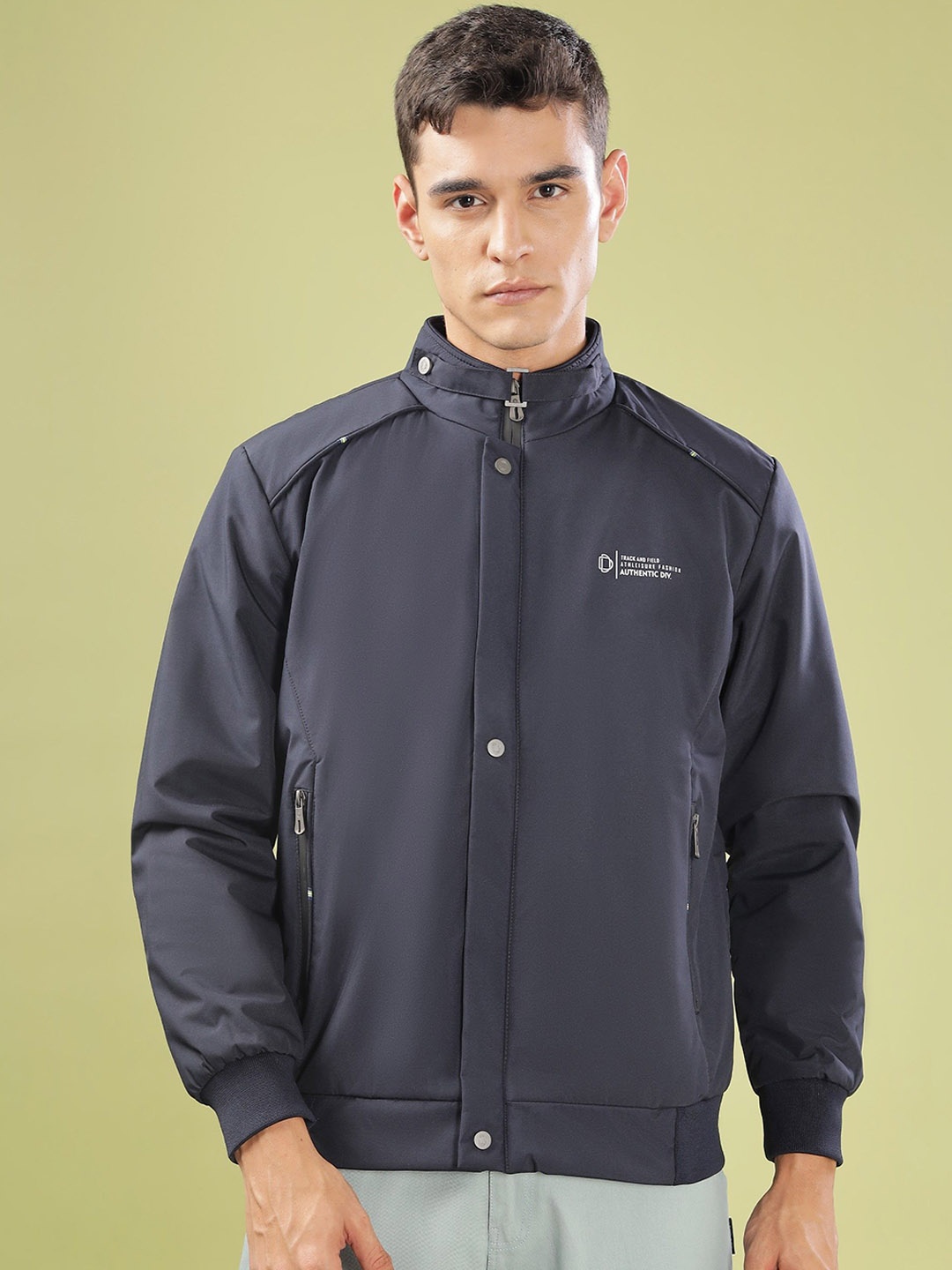 

Dollar Men Lightweight Bomber Jacket, Navy blue