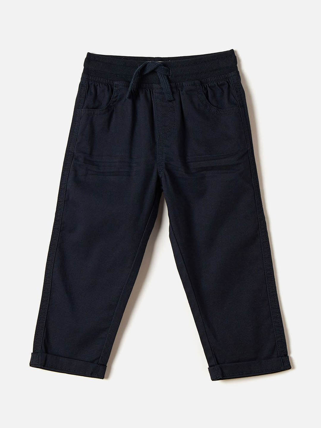 

Juniors by Babyshop Boys Regular Fit Cotton Trouser, Blue