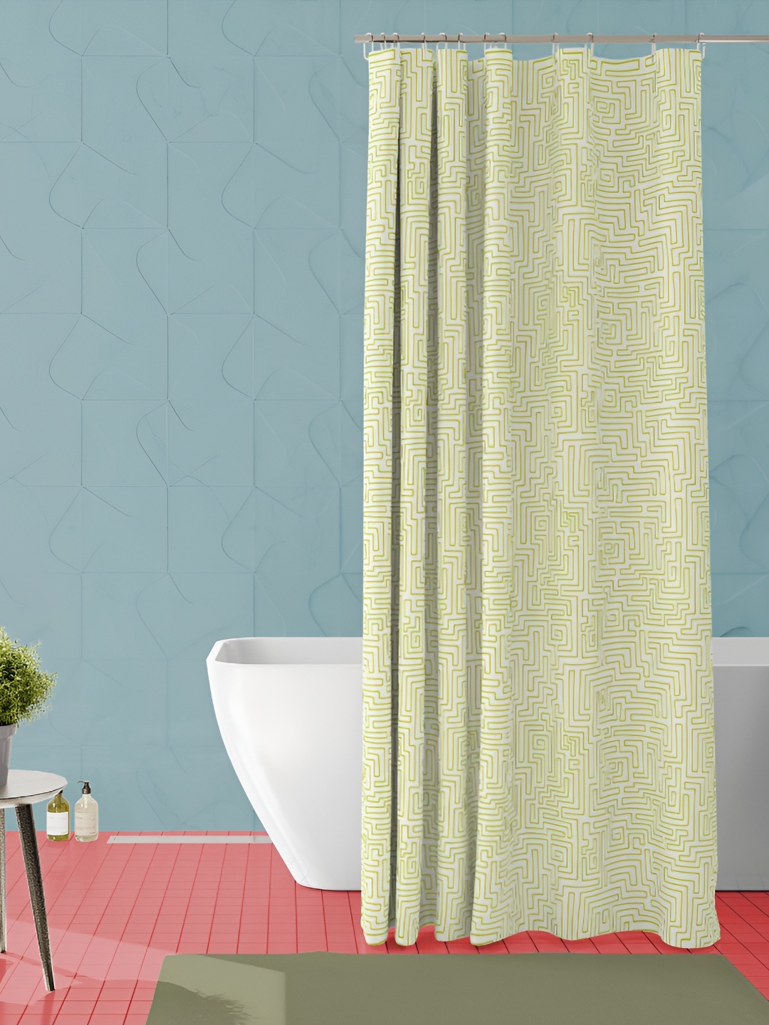 

ArtzFolio Green Printed Waterproof Shower Curtains