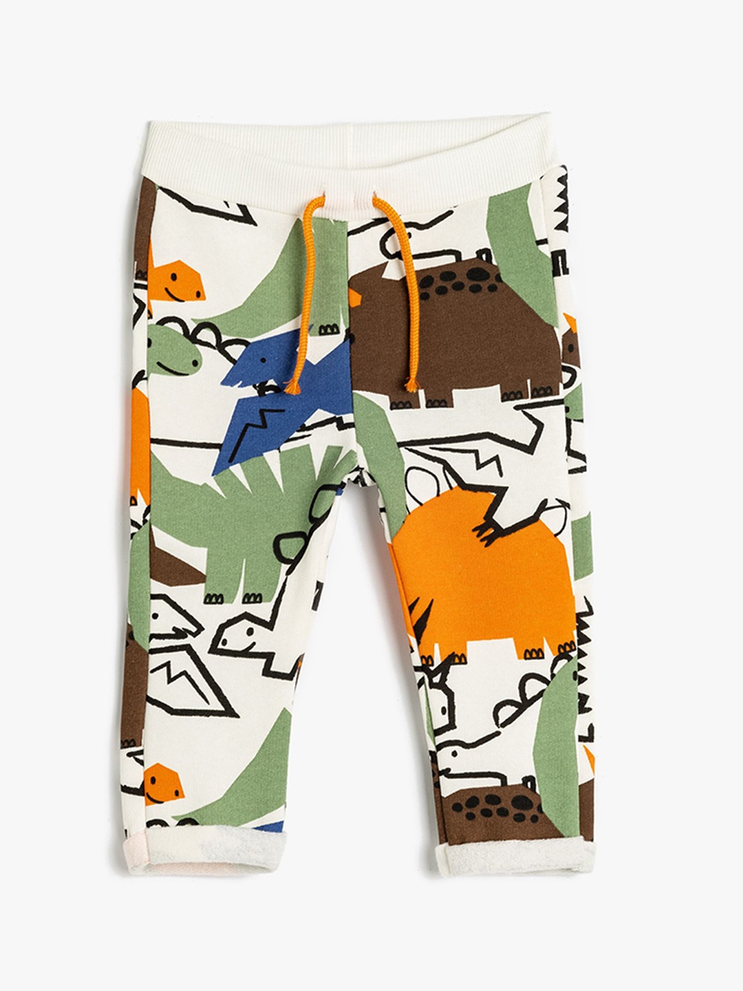 

Koton Boys Printed Regular Fit Track Pants, Beige