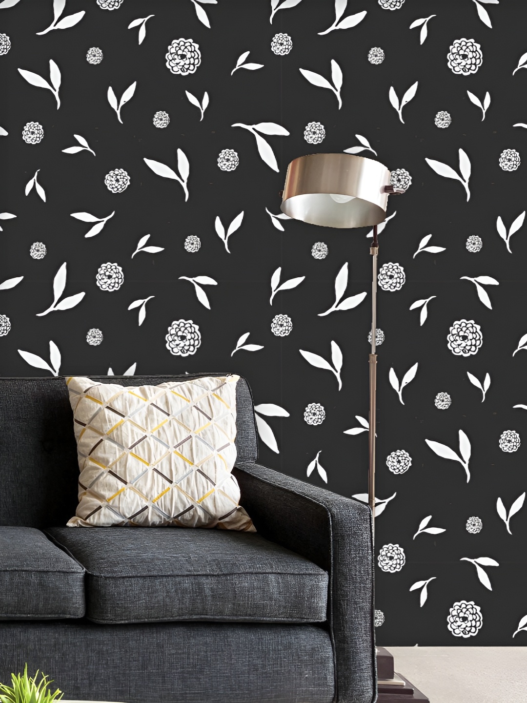 

ArtzFolio Printed UV-Resistant Anti-Bacterial Hand Drawn Floral Peel & Stick Wallpaper, Multi