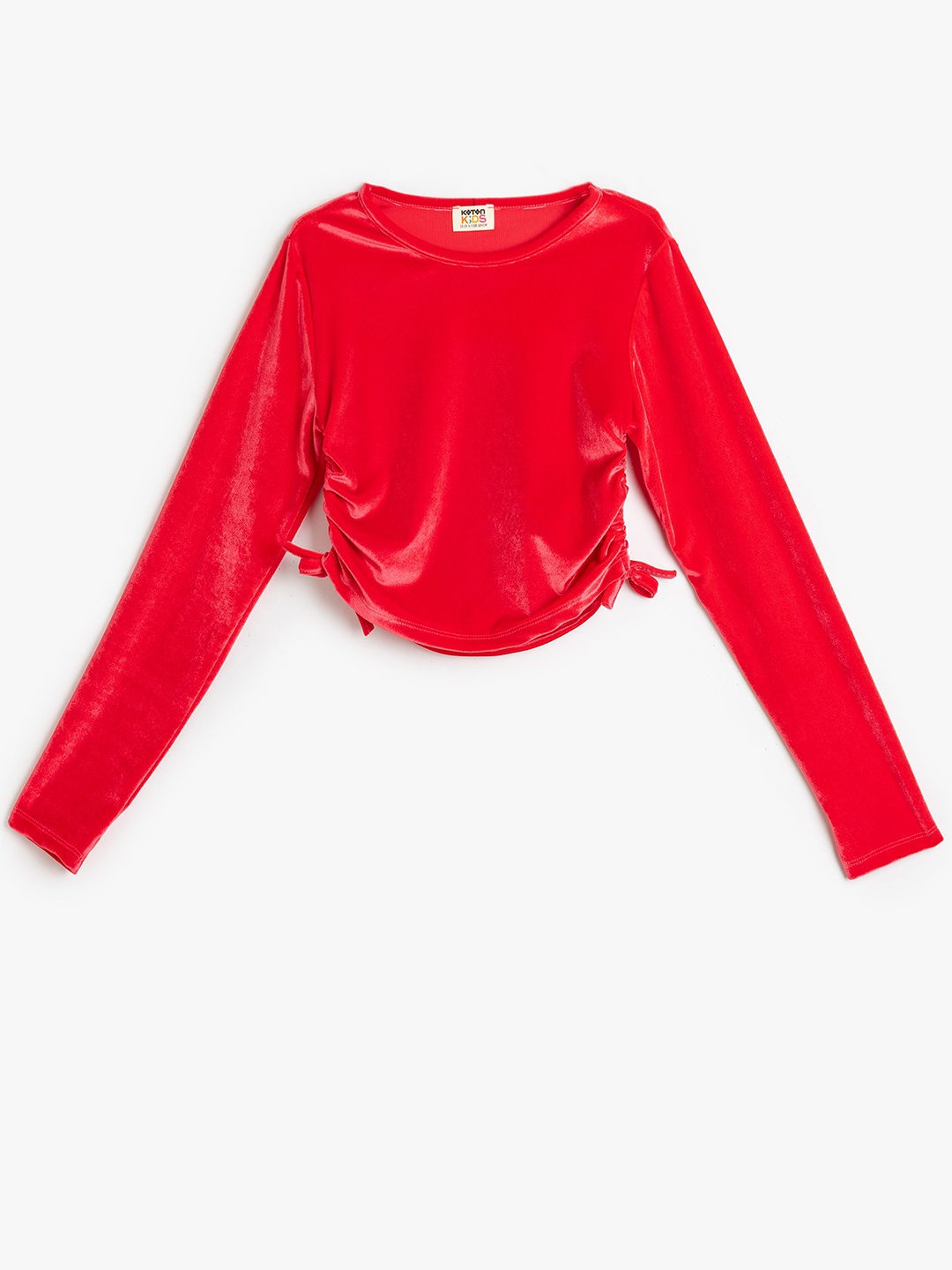 

Koton Girls Round Neck Long Sleeves Top, Red