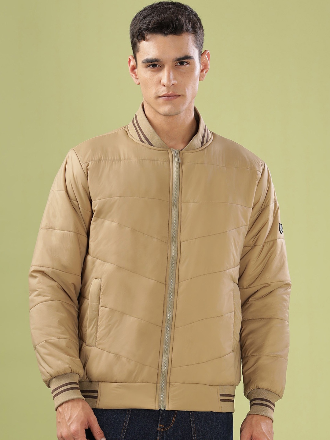 

Dollar Men Lightweight Bomber Jacket, Khaki