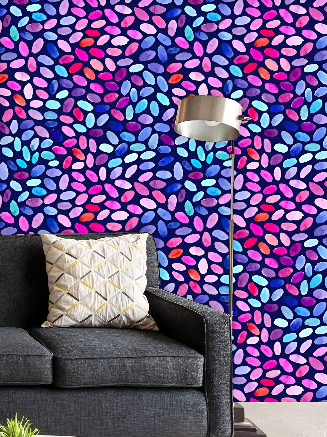 

ArtzFolio Printed UV-Resistant Anti-Bacterial Watercolor Abstract Peel & Stick Wallpaper, Multi