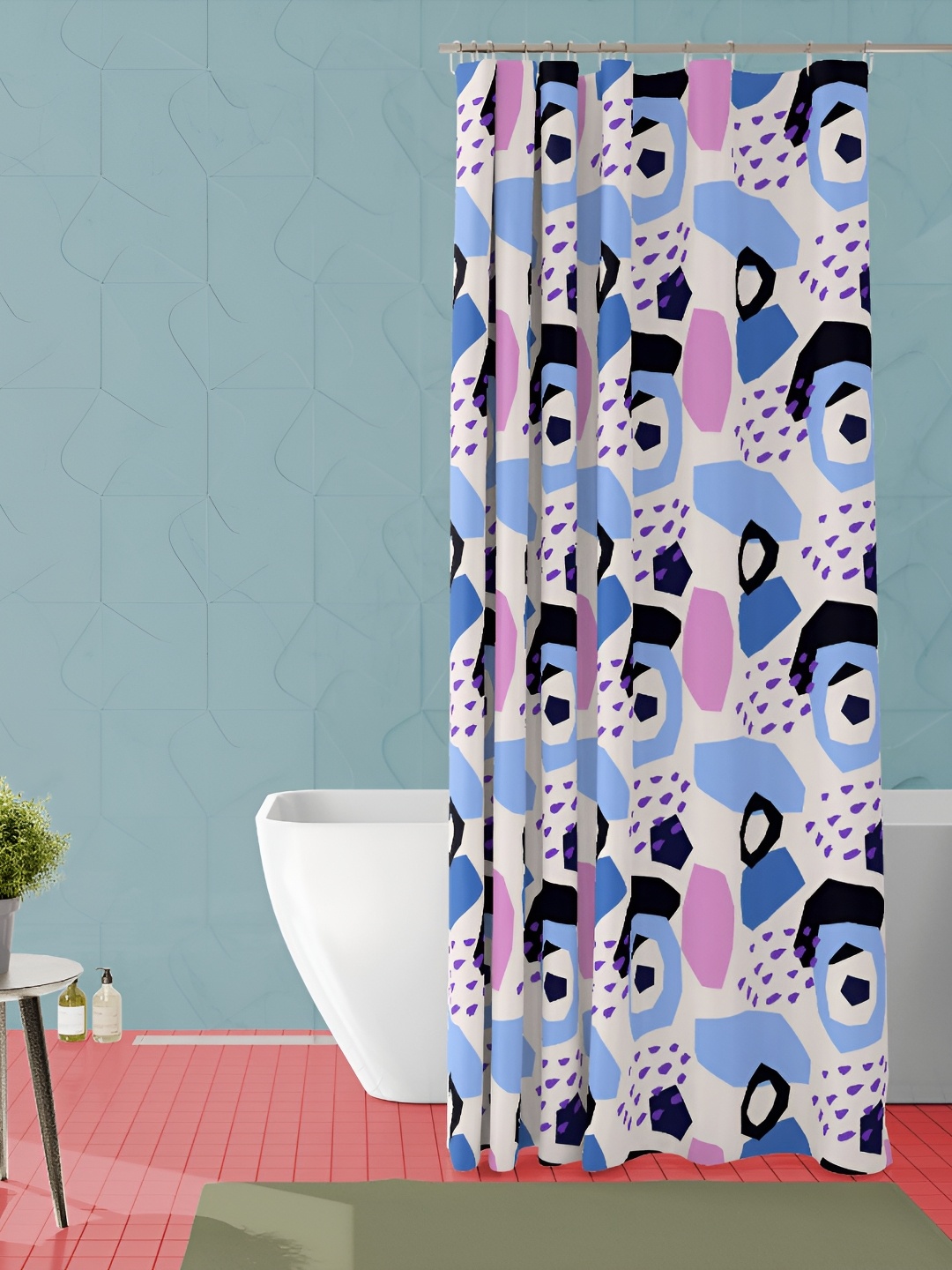 

ArtzFolio Single Piece Waterproof Polyester Shower Curtain, Multi