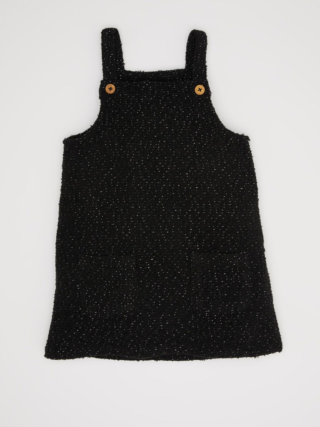 

DeFacto Girls Basic Shoulder Straps Jumpsuit, Black