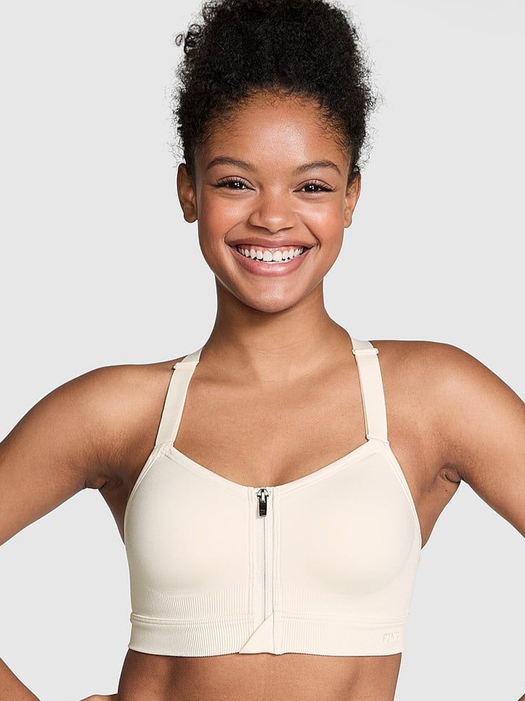 

Victoria's Secret Full Coverage Lightly Padded Workout Bra, White