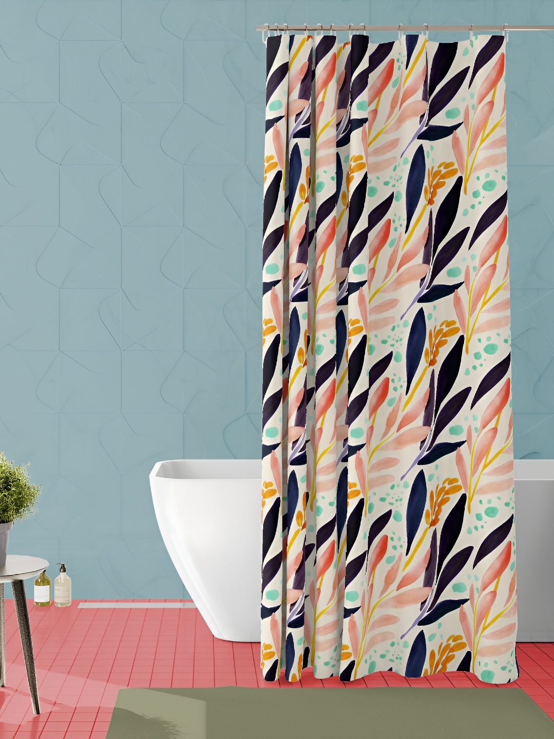 

ArtzFolio Single Piece Waterproof Polyester Shower Curtain, Multi
