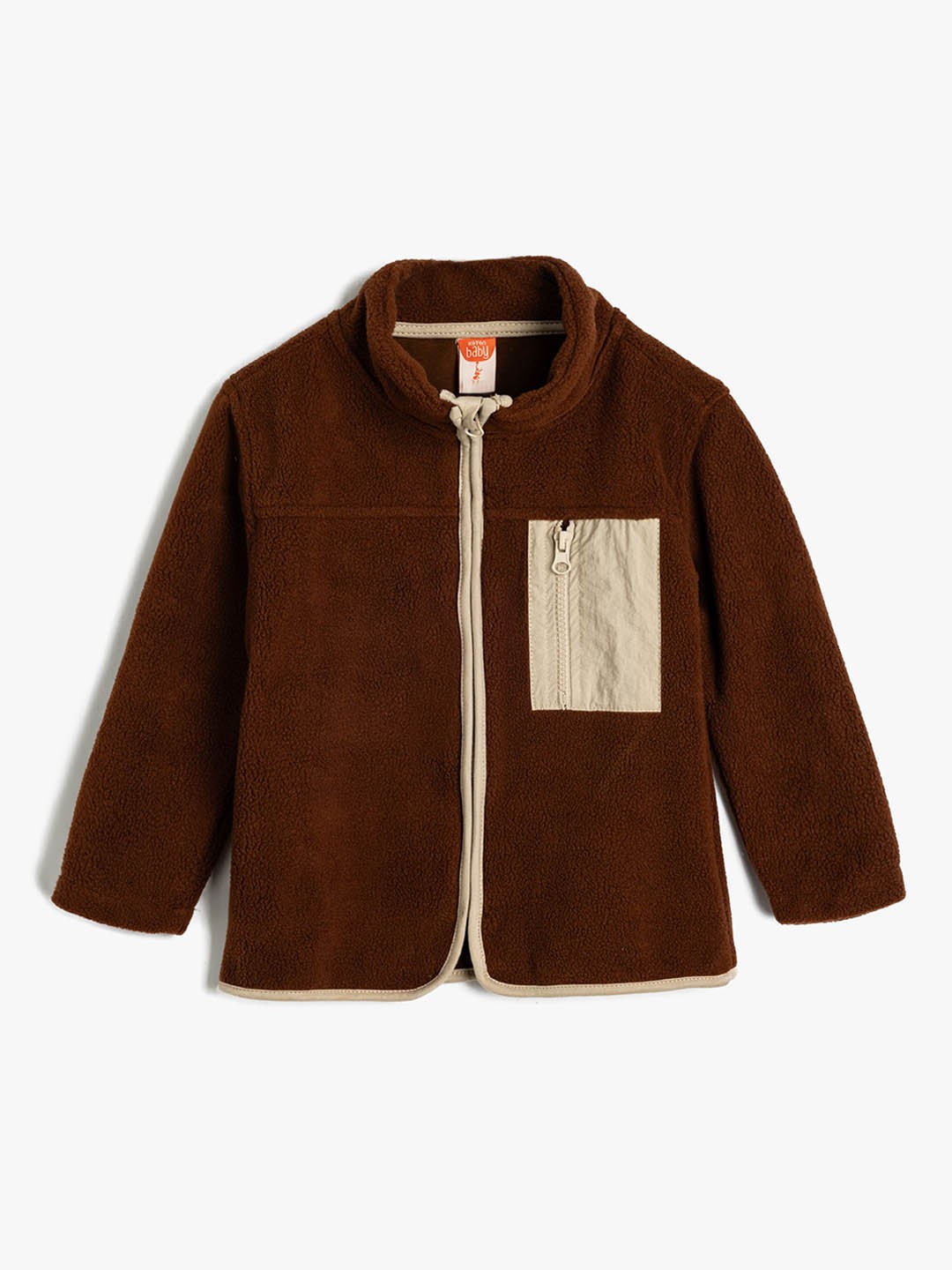 

Koton Boys Tailored Jacket with Patchwork, Brown