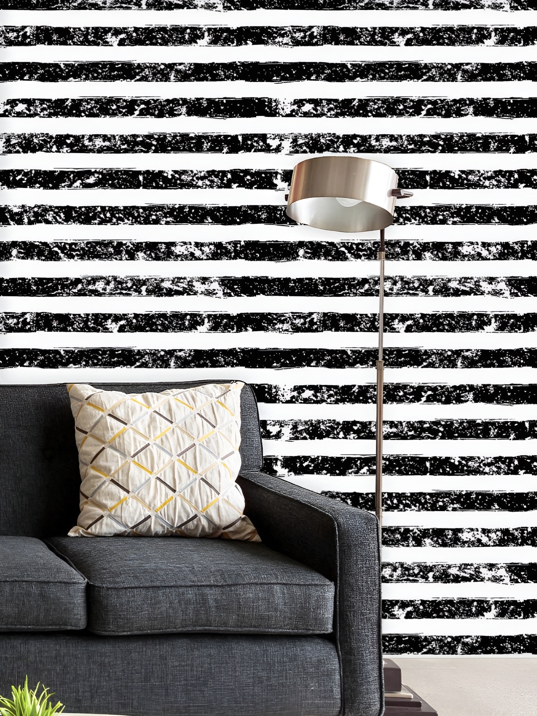 

ArtzFolio Printed UV-Resistant Anti-Bacterial Abstract Stripes Peel & Stick Wallpaper, Multi