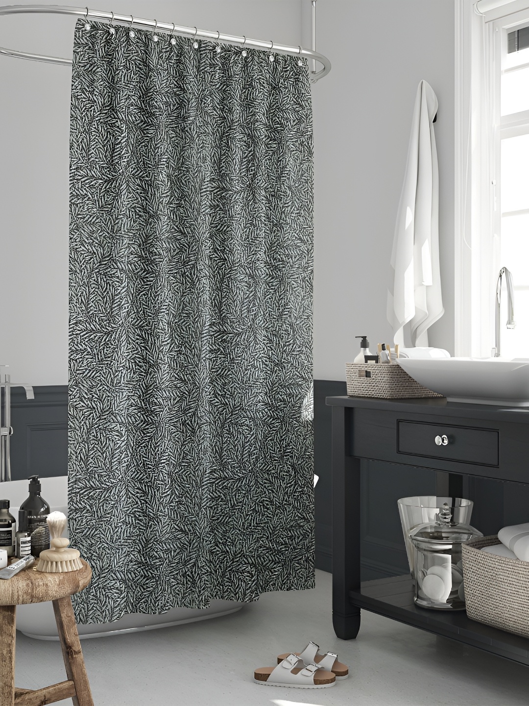 

ArtzFolio Single Piece Waterproof Polyester Shower Curtain, Multi