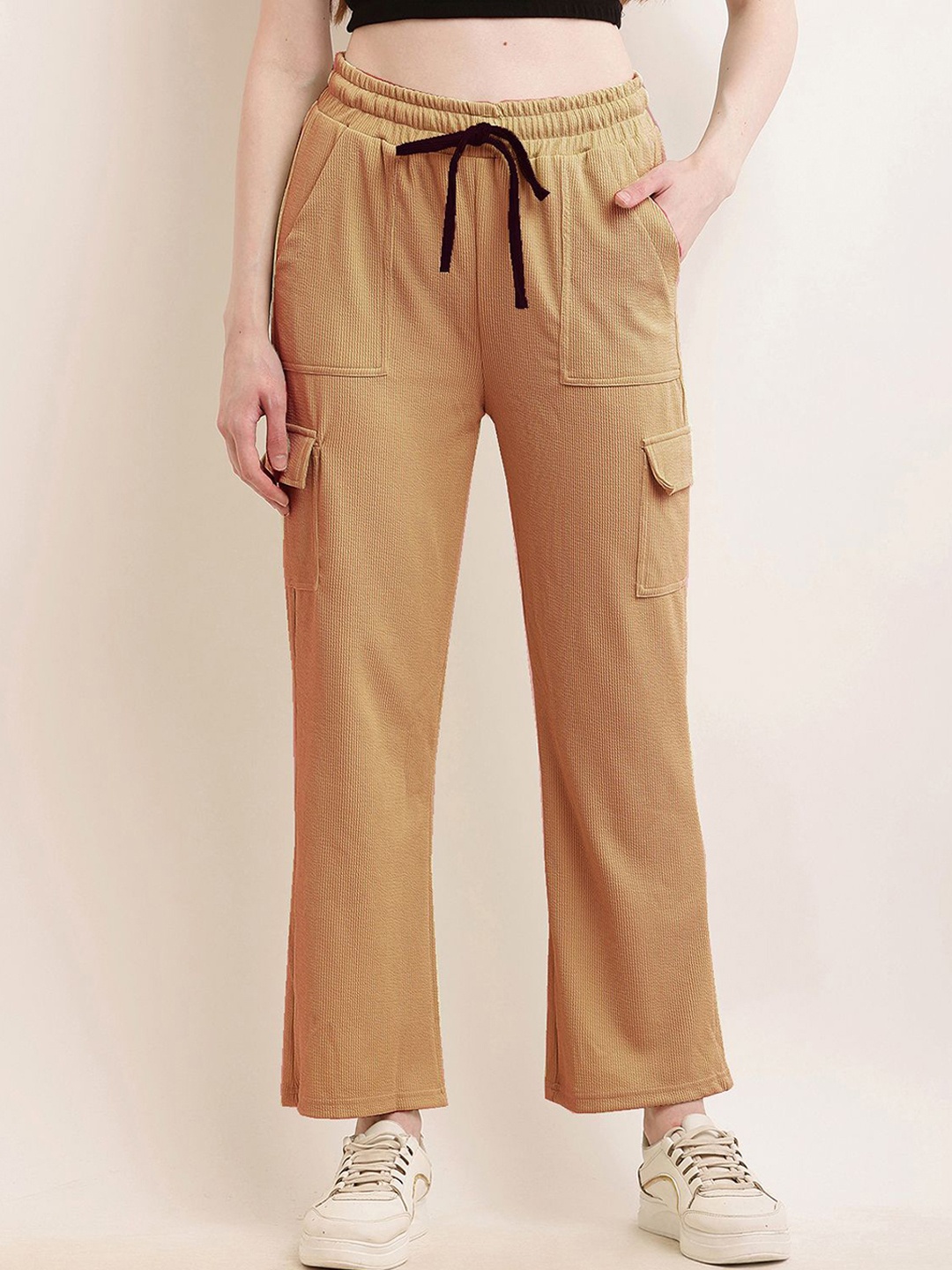 

BAESD Women Cargo Track Pant, Brown