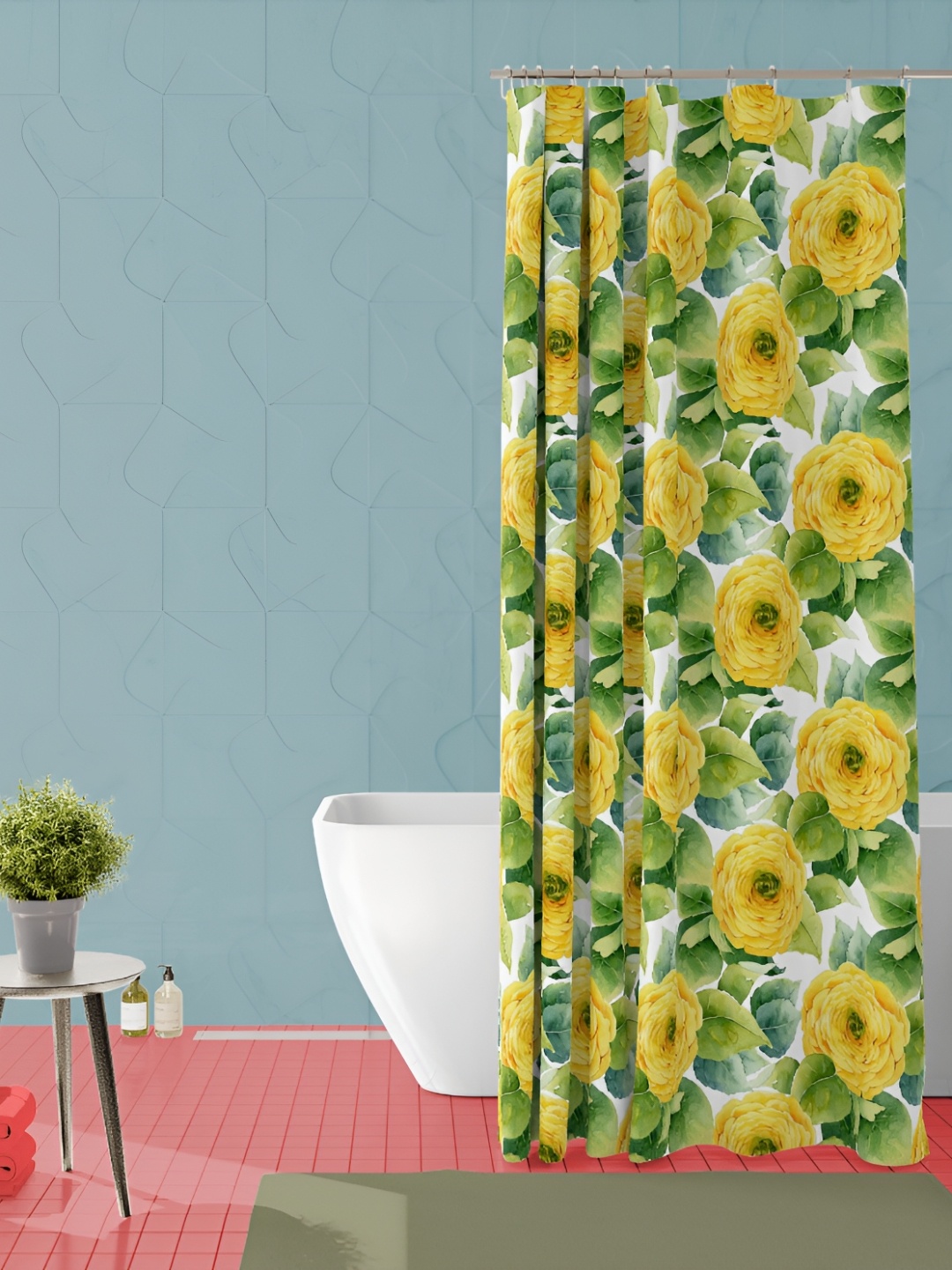 

ArtzFolio Single Piece Waterproof Polyester Shower Curtain, Multi