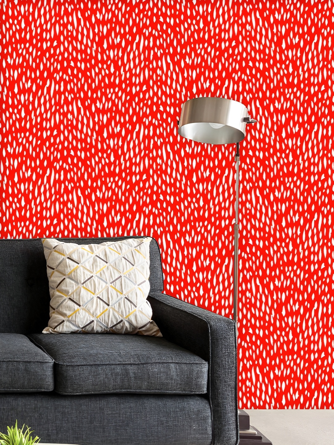 

ArtzFolio Printed UV-Resistant Anti-Bacterial Disty Short Hand Drawn Strokes Peel & Stick Wallpaper, Multi