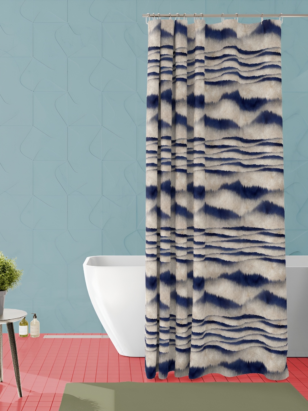 

ArtzFolio Single Piece Waterproof Polyester Shower Curtain, Multi