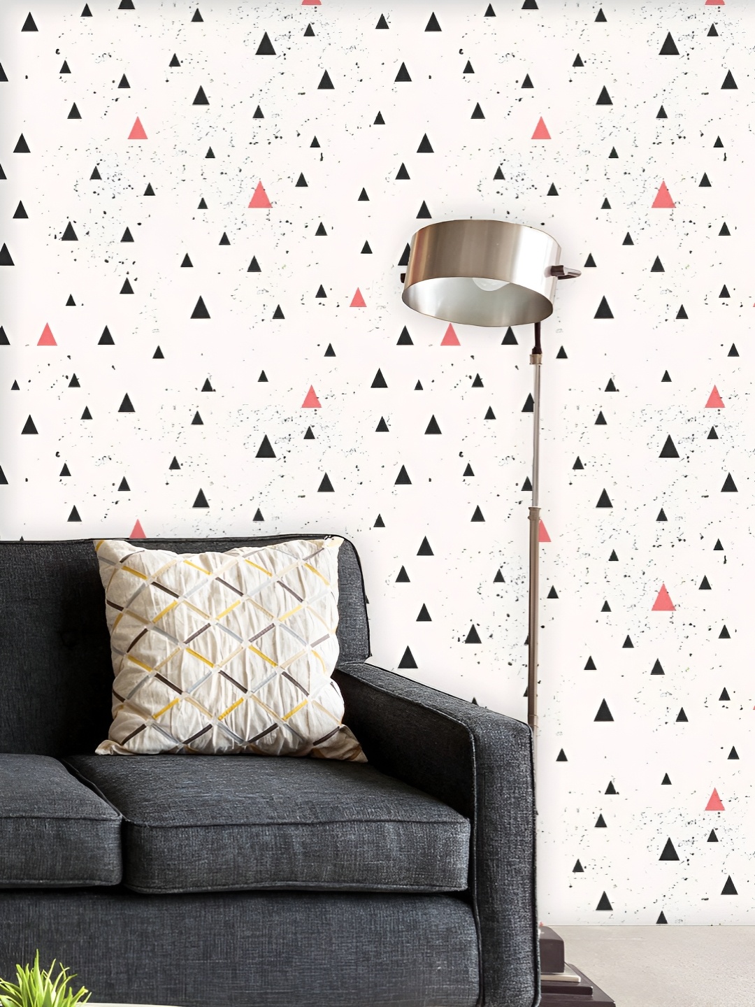 

ArtzFolio Printed UV-Resistant Anti-Bacterial Geometric Pattern Peel & Stick Wallpaper, Multi