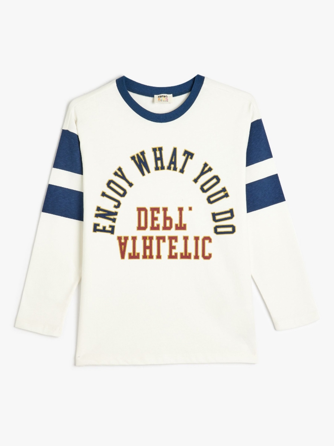 

Koton Boys Typography Printed Round Neck Cotton T-shirt, White