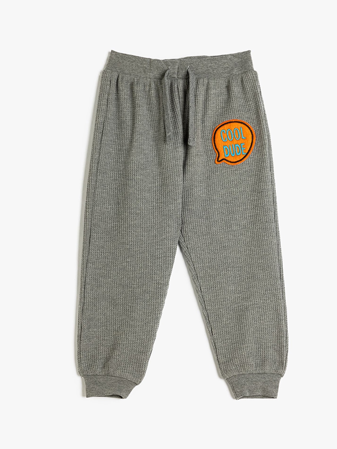 

Koton Boys Cotton Regular Fit Mid-Rise Joggers, Grey