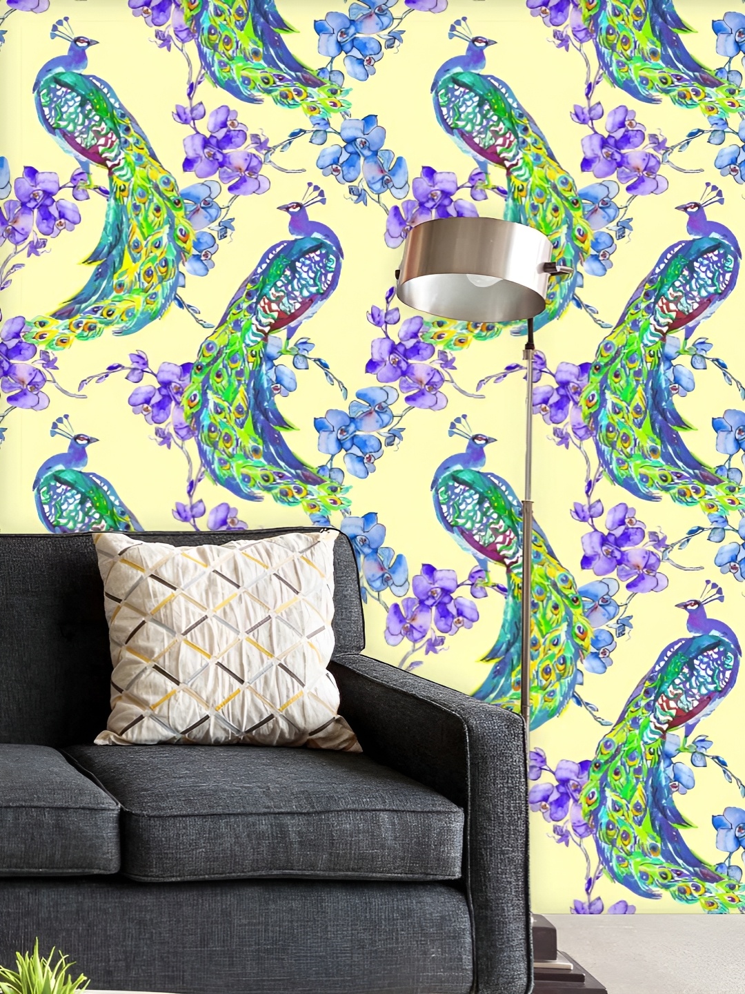 

ArtzFolio Printed UV-Resistant Anti-Bacterial Tropical Pattern Peel & Stick Wallpaper, Multi