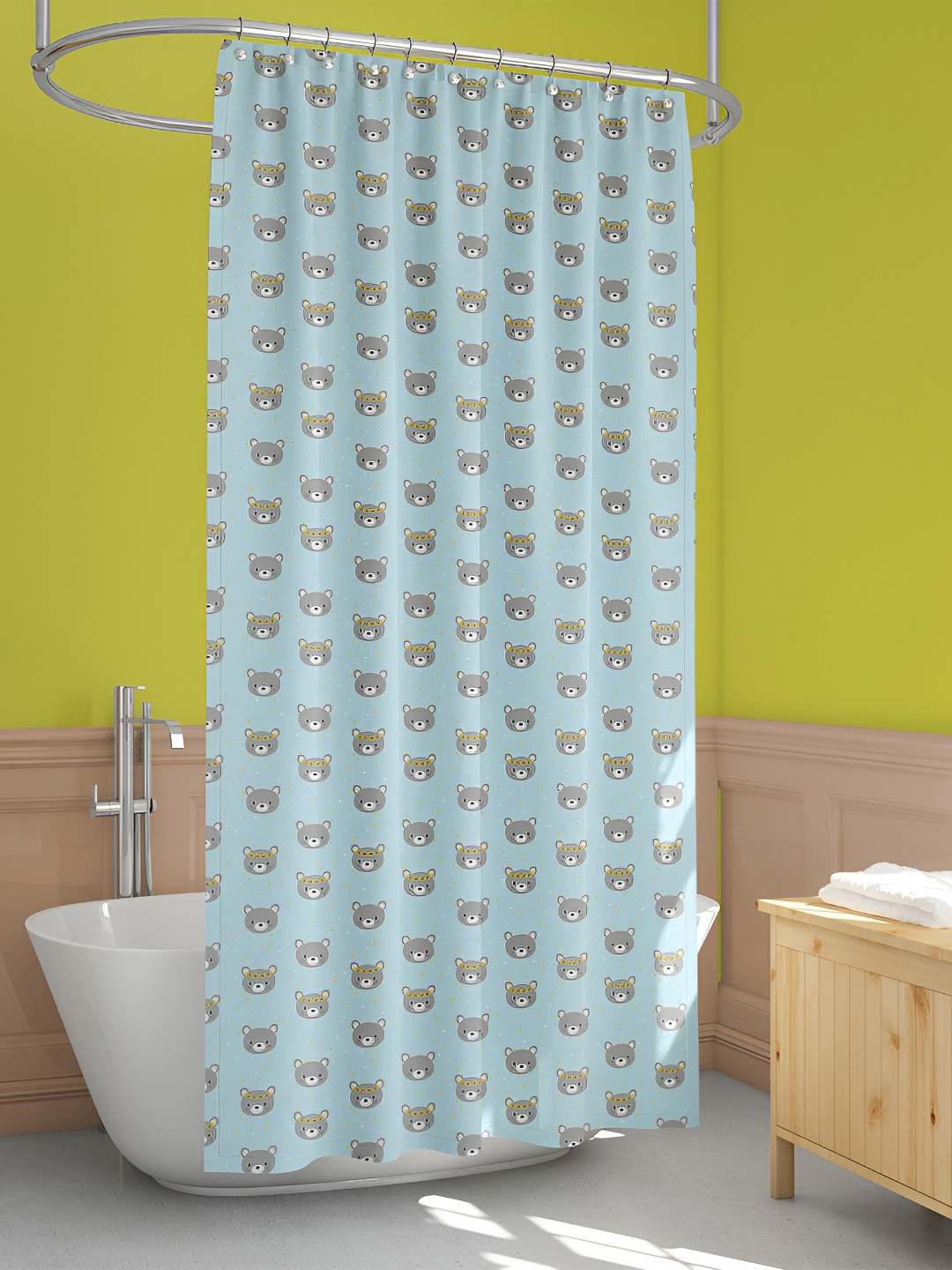 

ArtzFolio Single Piece Waterproof Polyester Shower Curtain, Multi