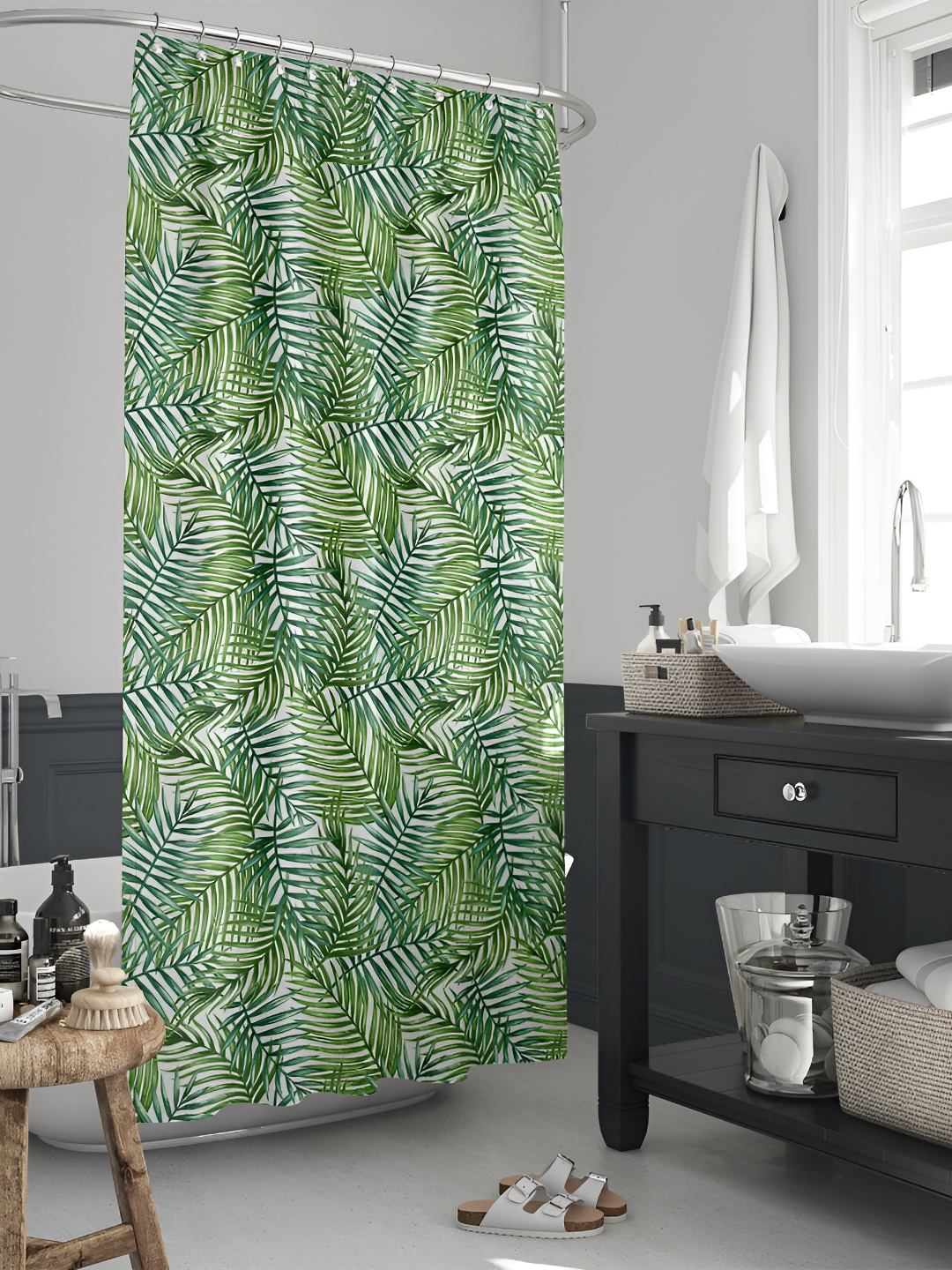 

ArtzFolio Single Piece Waterproof Polyester Shower Curtain, Multi