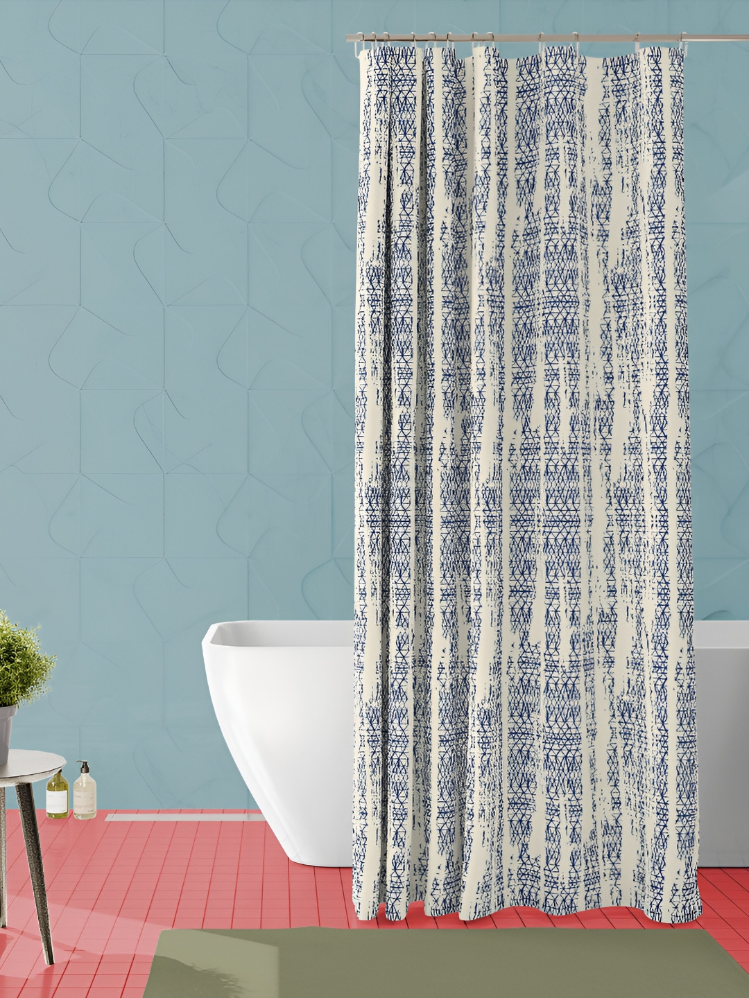 

ArtzFolio Single Piece Waterproof Polyester Shower Curtain, Multi