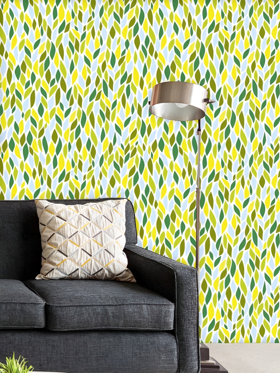 

ArtzFolio Printed UV-Resistant Anti-Bacterial Leaf Art D6Peel & Stick Wallpaper, Multi