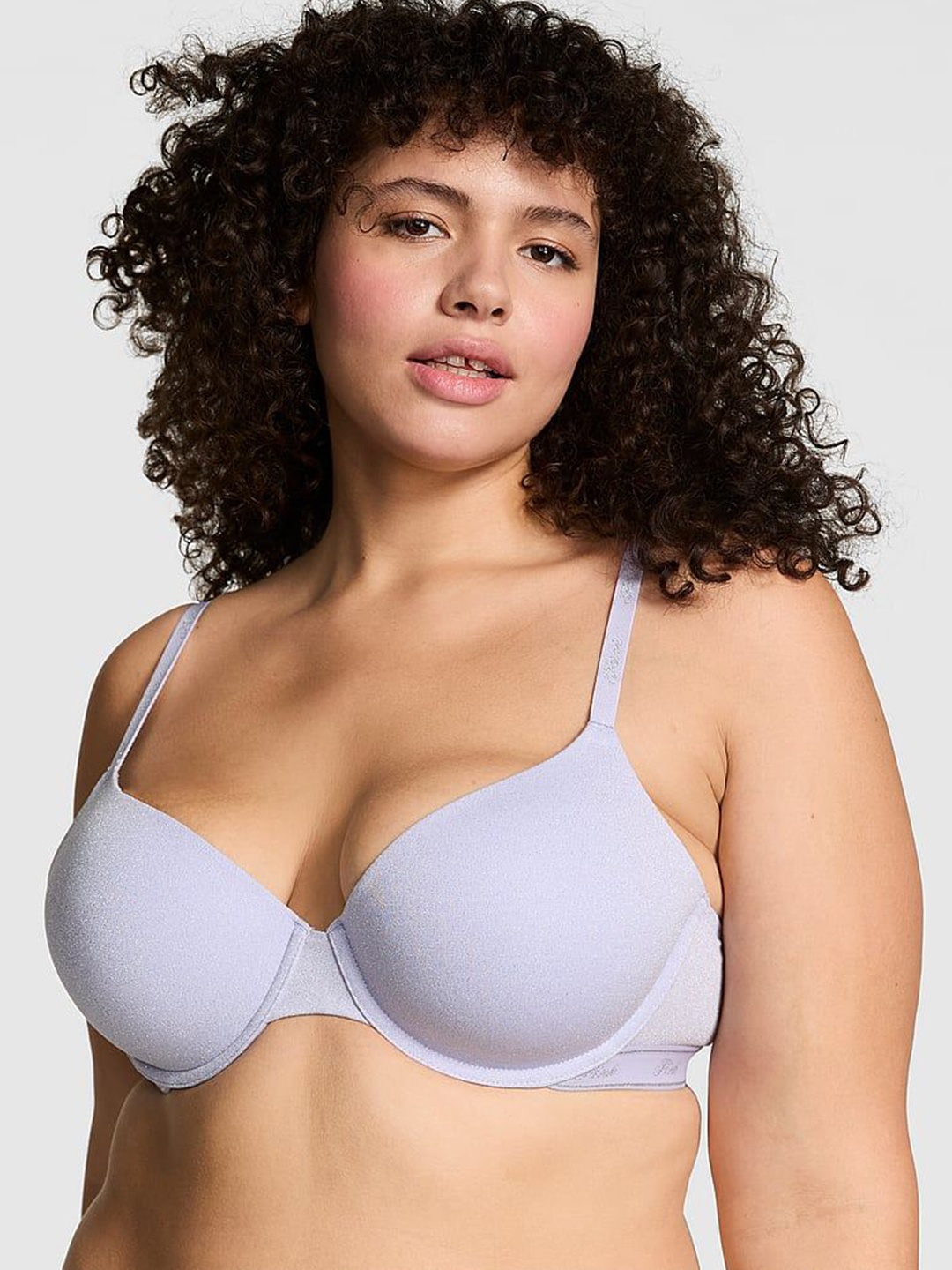 

Victoria's Secret Women Cut and Sew Full Coverage Underwired Lightly Padded Bra, Purple