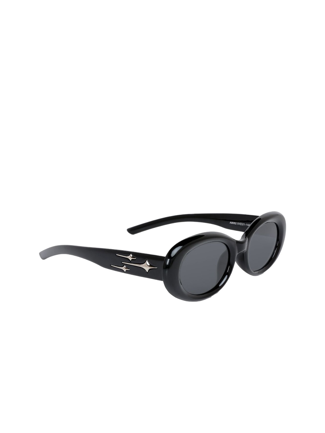 

London Rag Women Oval Sunglasses with UV Protected Lens SG141_Black