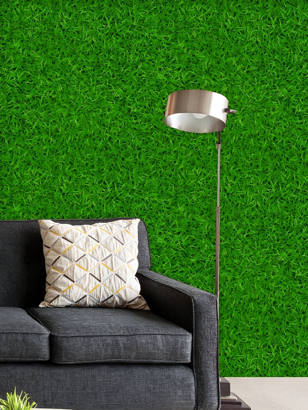 

ArtzFolio Printed UV-Resistant Anti-Bacterial Nature Green Grass Peel & Stick Wallpaper, Multi