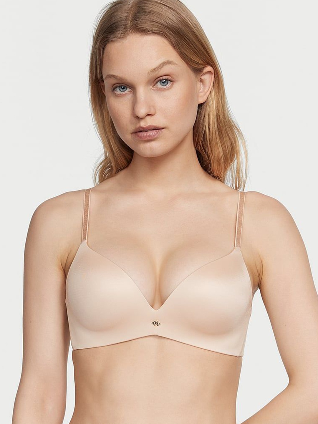 

Victoria's Secret Medium Coverage Lightly Padded Push-Up Bra, Beige