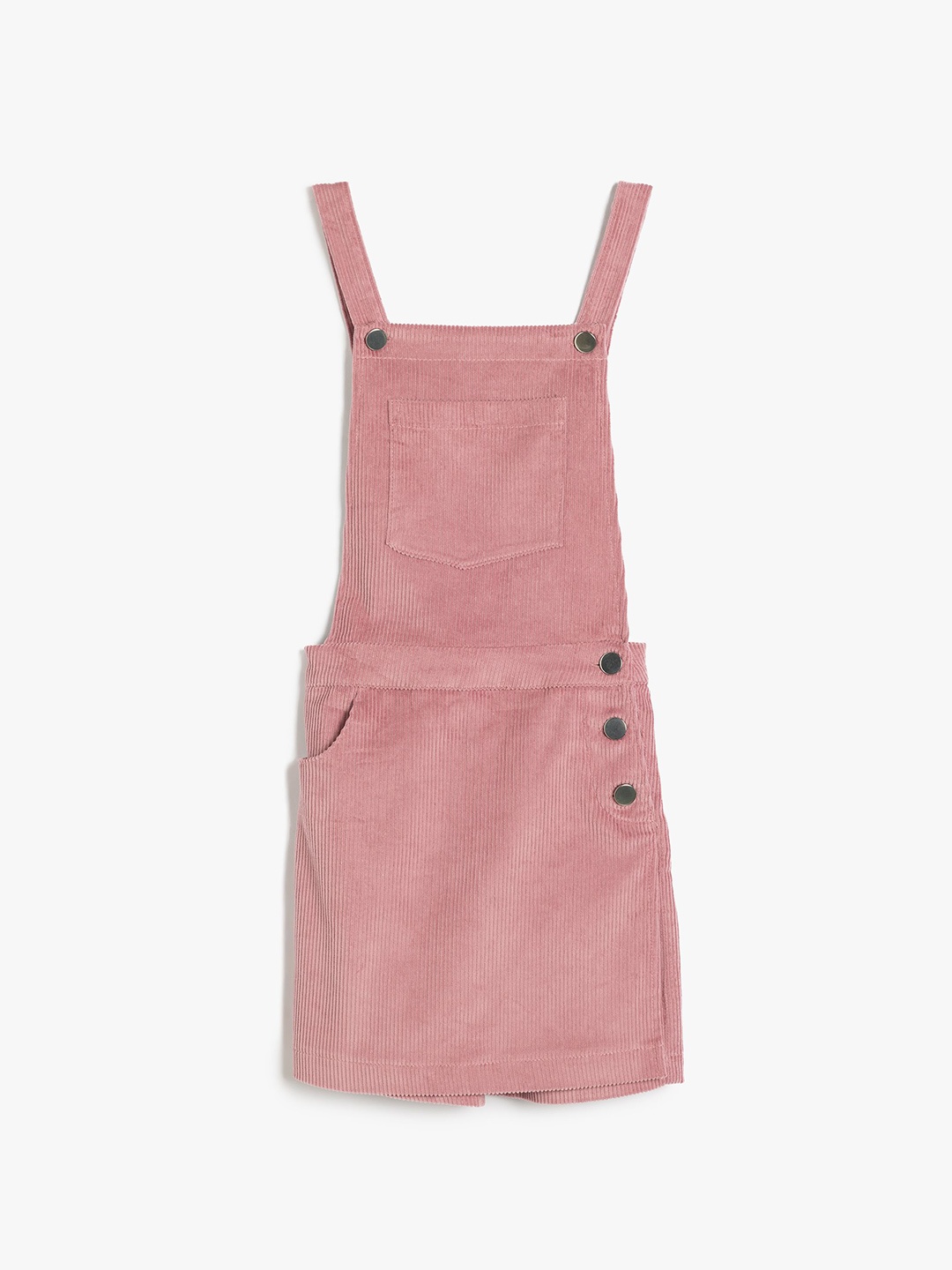 

Koton Girls Flared Cotton Dungarees, Pink
