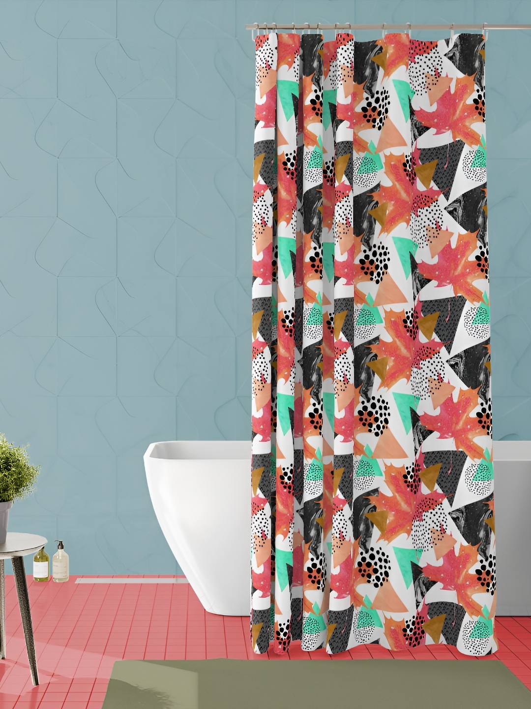 

ArtzFolio Single Piece Waterproof Polyester Shower Curtain, Multi