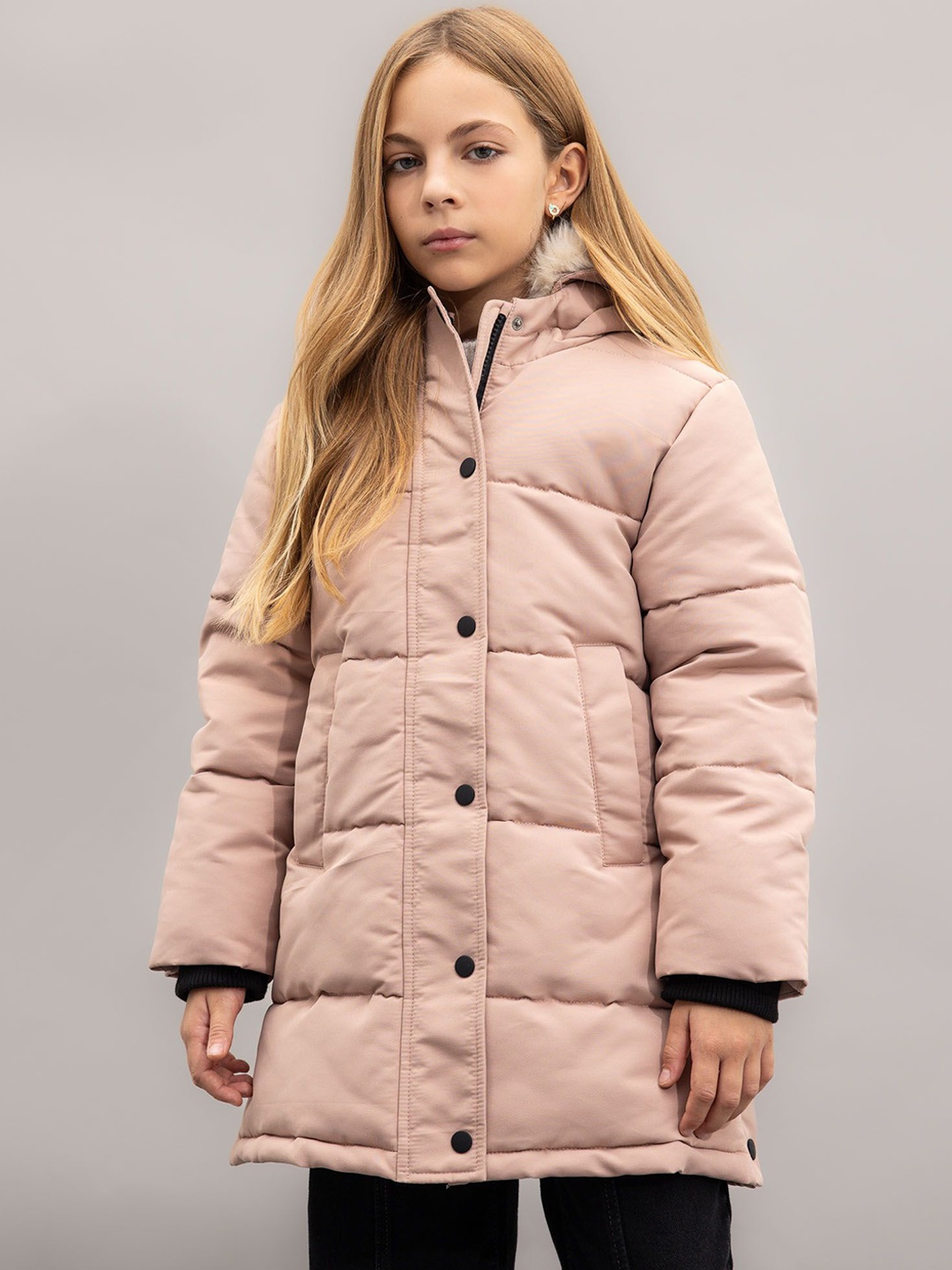 

DeFacto Girls Longline Parka Jacket, Na